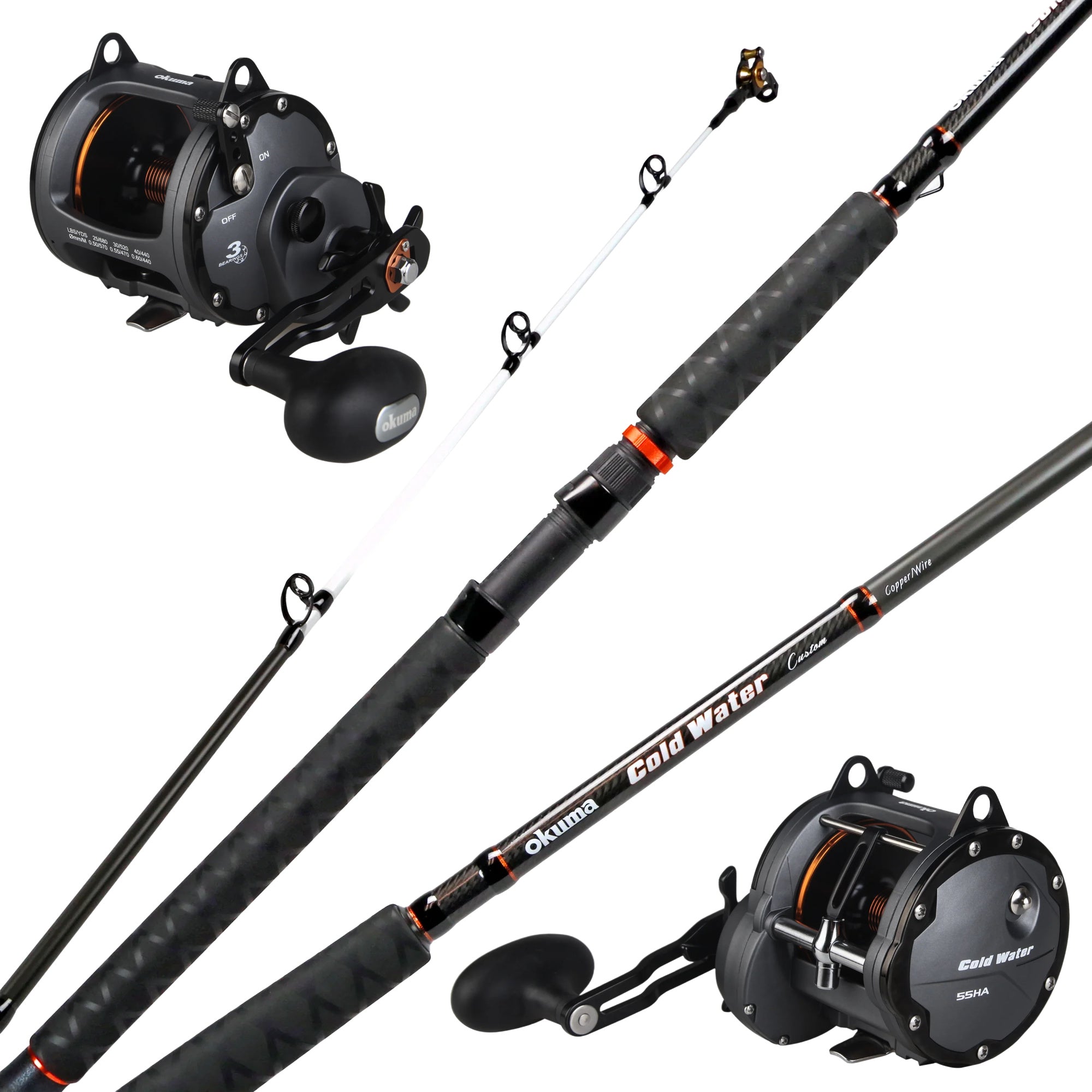 okuma cold water ice rod Coldwater Custom Trolling Rods the Cold Water Ice rod is made to last Okuma Cold Water Low Profile