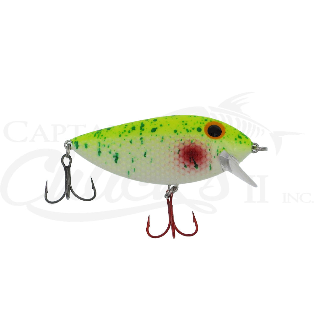 chucky duck fishing lure Killer Fish Chartreuse Glow Splatter UV – Captain Chuck's II