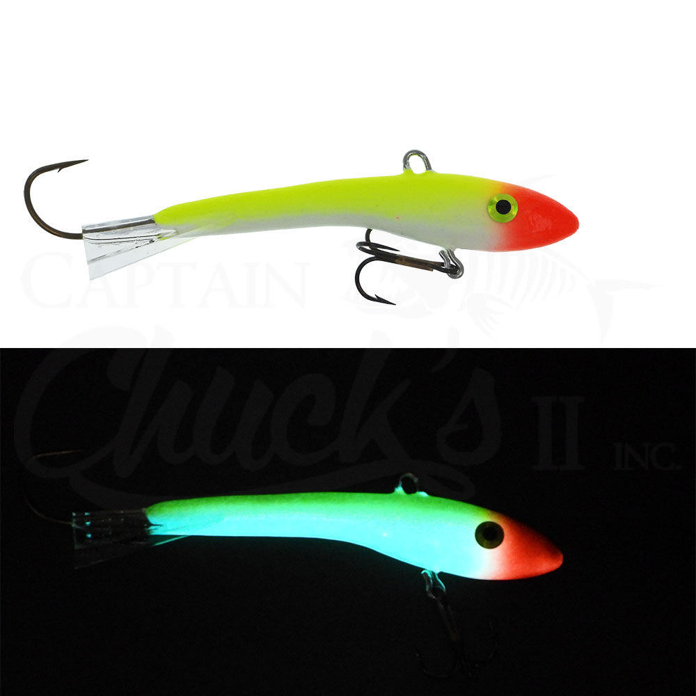 clown fishing lure Moonshine Lures Shiver Minnow-Blue Clown