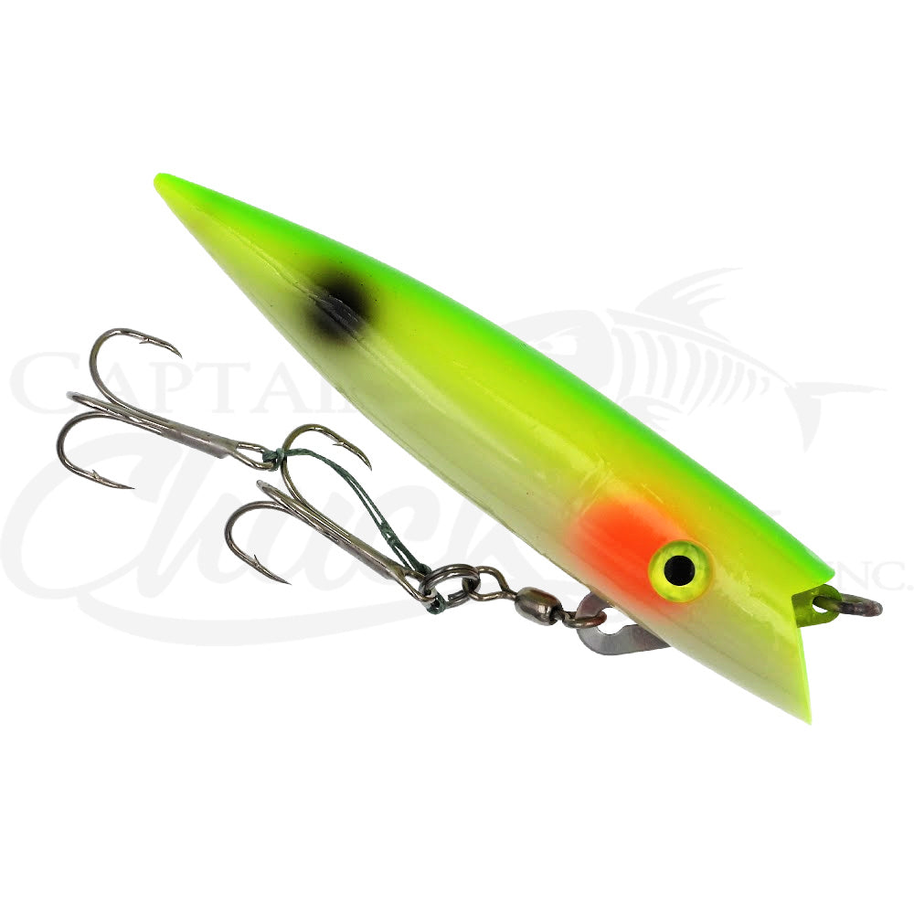 civil war fishing lure Silver Horde Ace Hi Cut Plug Yellow Tail; 5 in