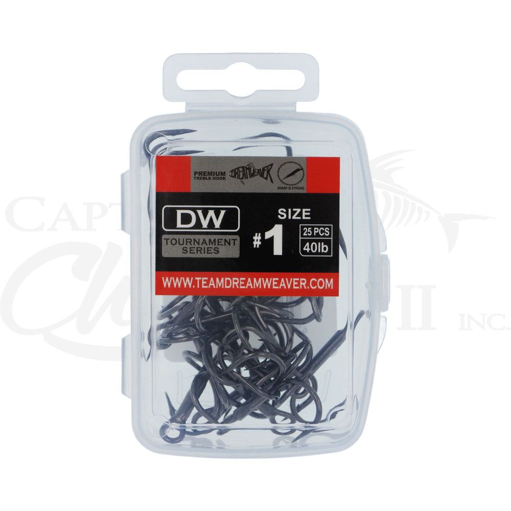 Dreamweaver Black Treble Hooks