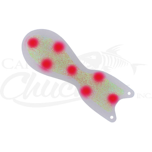 Spindoctor 10 Inch White- Pink Dots Coho