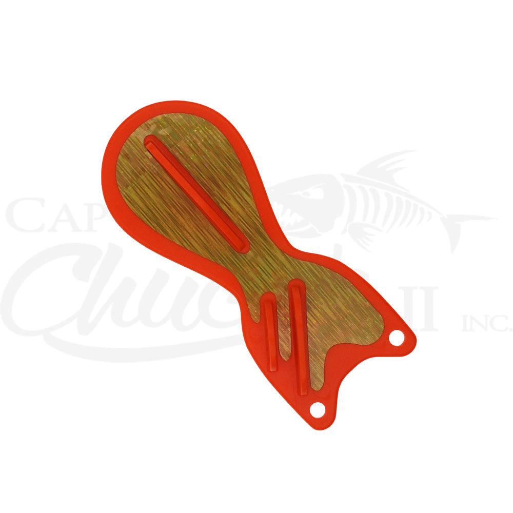 Spindoctor 6 Inch Orange Blade - Gold Lines