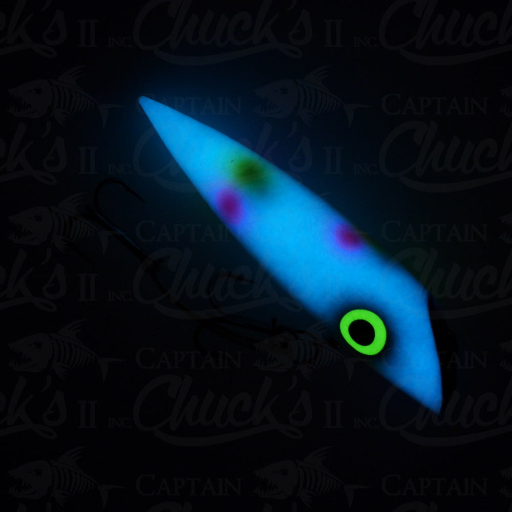 NE Troller Plug 4.25" Wonderbread Blue Glow