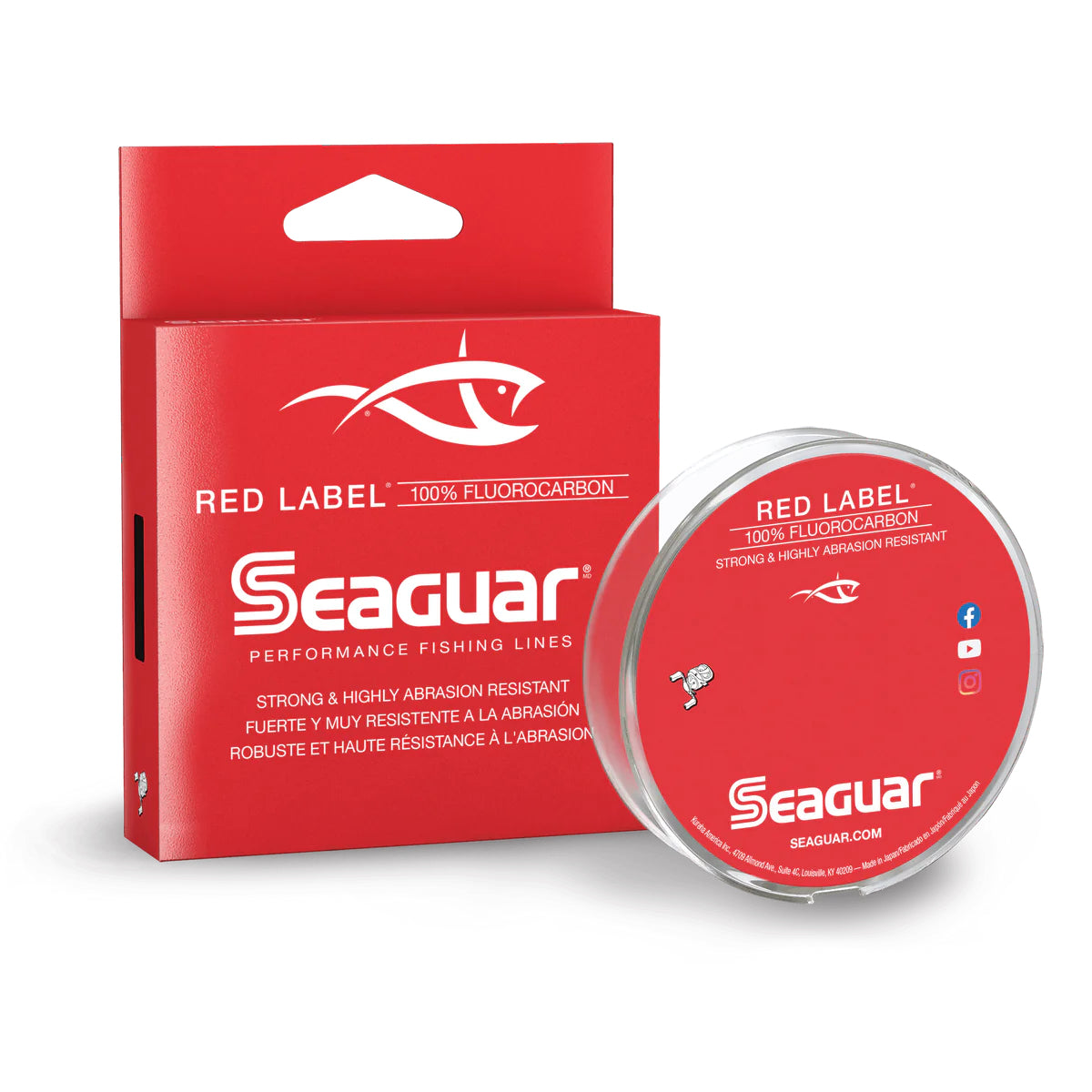 Fly Spool Labels Red Label Fluorocarbon Spools – Captain Chuck's II