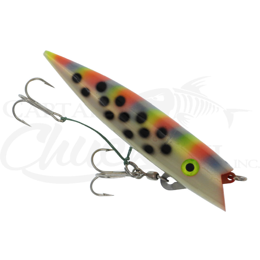 dot fishing lures Silver Horde Plug MOP Black Dots – Captain Chuck's II