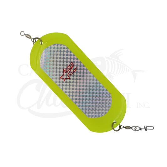 Stubby Dodger Chartreuse Silver Spectra Oval